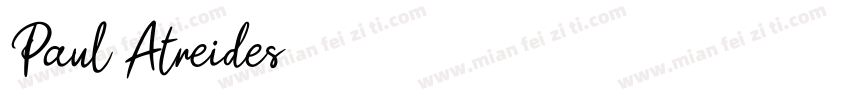 Paul Atreides字体转换
